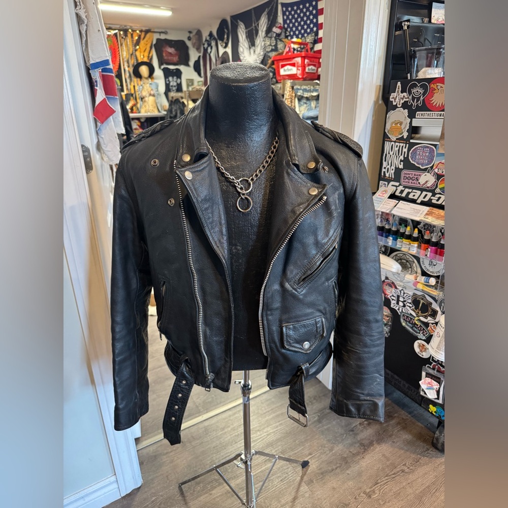 Vintage Genuine Leather Jacket